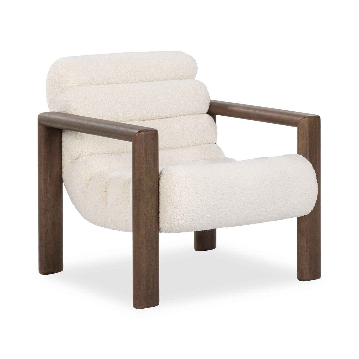 Dahlia Ivory Fleece Accent Chair by Classic Home at Eve Furniture