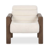 Dahlia Ivory Fleece Accent Chair by Classic Home at Eve Furniture