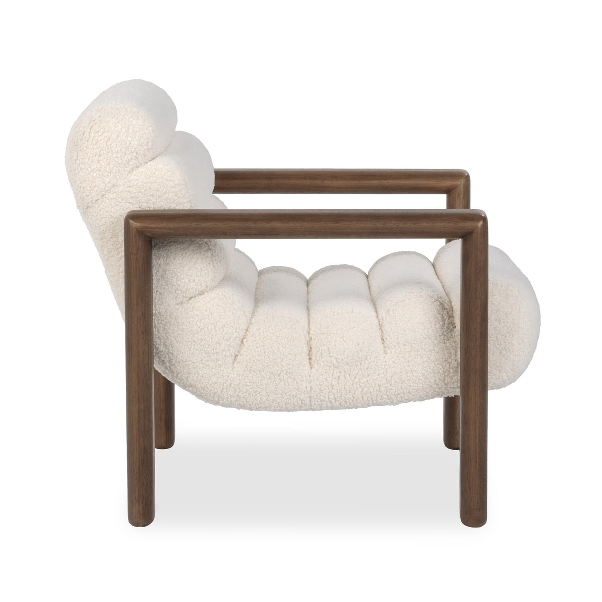Dahlia Ivory Fleece Accent Chair by Classic Home at Eve Furniture