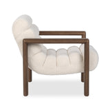 Dahlia Ivory Fleece Accent Chair by Classic Home at Eve Furniture