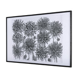 Dahlia Study - Detail by Mercana Studio Hand Embellished Textured Framed Art Photo Matted under Glas by Mercana at Eve Furniture