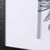 Dahlia Study - Detail by Mercana Studio Hand Embellished Textured Framed Art Photo Matted under Glas by Mercana at Eve Furniture
