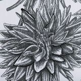 Dahlia Study - Detail by Mercana Studio Hand Embellished Textured Framed Art Photo Matted under Glas by Mercana at Eve Furniture
