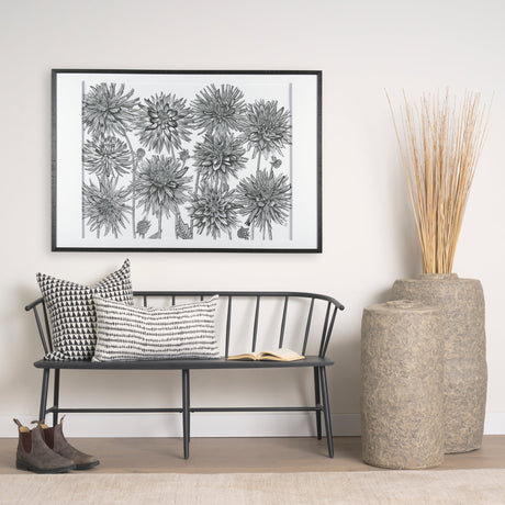 Dahlia Study - Detail by Mercana Studio Hand Embellished Textured Framed Art Photo Matted under Glas by Mercana at Eve Furniture