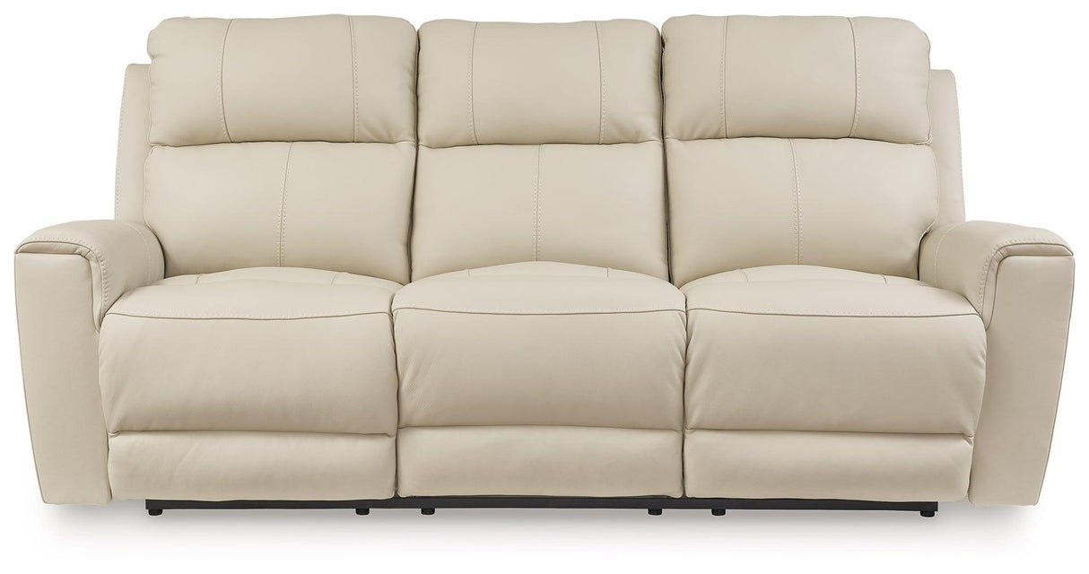 Dahlmoore Almond Power Reclining Sofa by Ashley at Eve Furniture