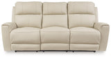 Dahlmoore Almond Power Reclining Sofa by Ashley at Eve Furniture