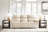 Dahlmoore Almond Power Reclining Sofa by Ashley at Eve Furniture