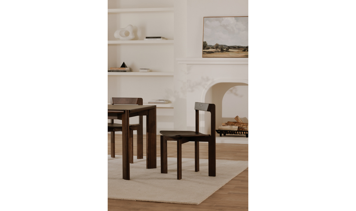 Daifuku Dining Chair Brown by Moe's Home at Eve Furniture