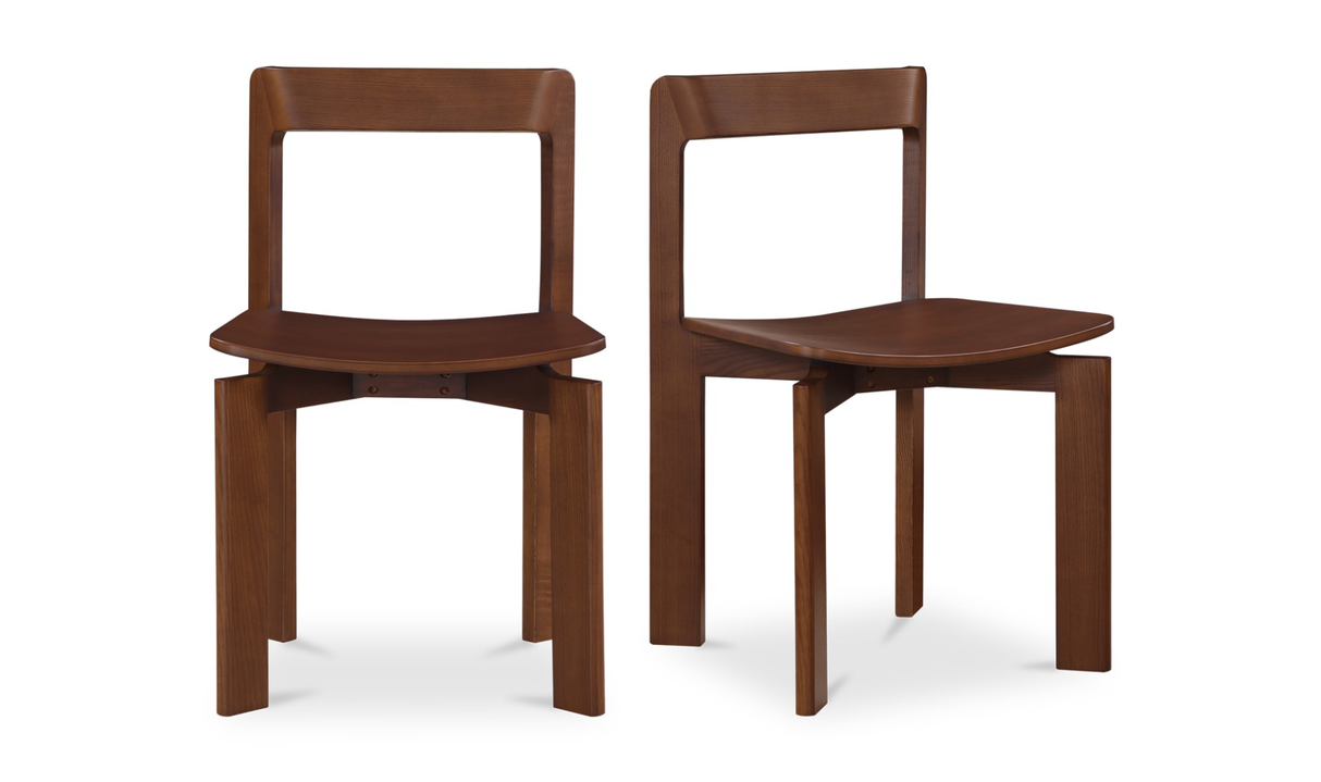Daifuku Dining Chair Brown by Moe's Home at Eve Furniture