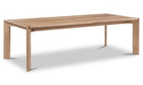 Daifuku Large Dining Table Brushed Natural Oak by Moe's Home at Eve Furniture