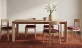 Daifuku Large Dining Table Brushed Natural Oak by Moe's Home at Eve Furniture