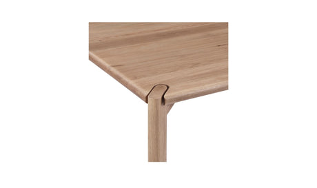 Daifuku Large Dining Table Brushed Natural Oak by Moe's Home at Eve Furniture