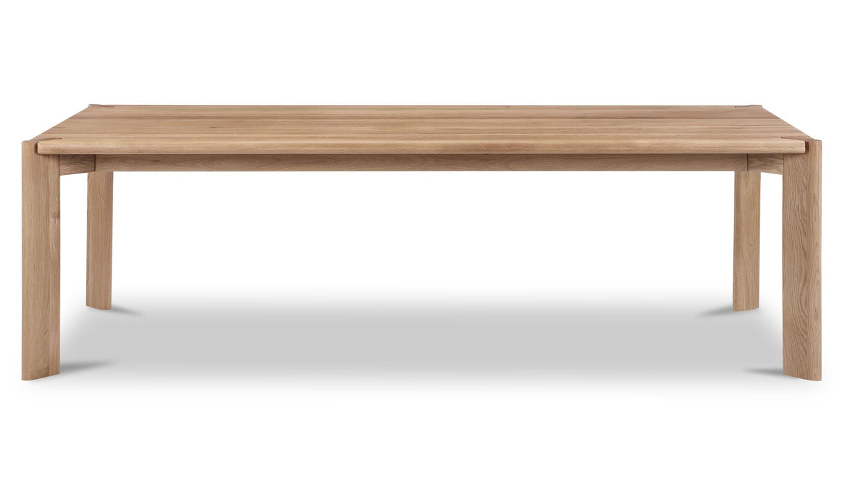 Daifuku Large Dining Table Brushed Natural Oak by Moe's Home at Eve Furniture