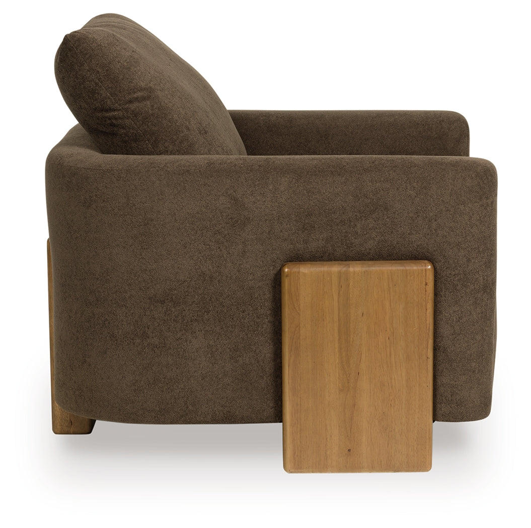Dairlett Brown Accent Chair by Ashley at Eve Furniture