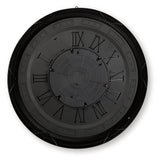 Dairton Black/Gold Finish Wall Clock by Ashley at Eve Furniture