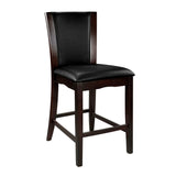 Daisy Dark Brown Counter Height Chair, Set of 2 by Homelegance at Eve Furniture