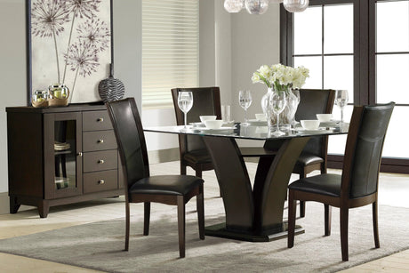 Daisy Dark Brown Side Chair, Set of 2 by Homelegance at Eve Furniture