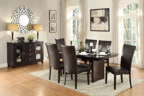 Daisy Dark Brown Side Chair, Set of 2 by Homelegance at Eve Furniture