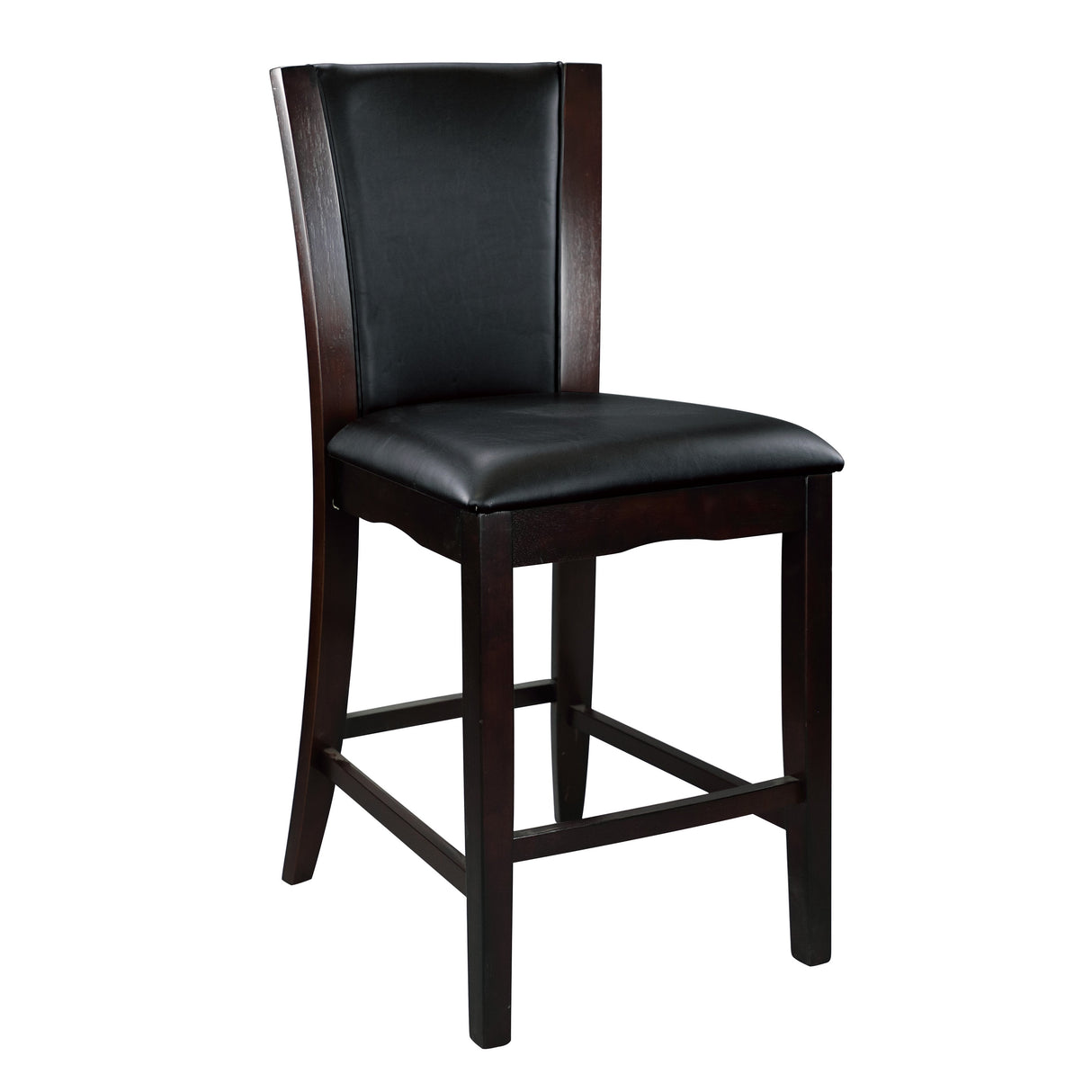 Daisy Espresso 48" Glass-Top Round 5-Piece Counter Height Set by Homelegance at Eve Furniture