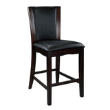 Daisy Espresso 48" Glass-Top Round 5-Piece Counter Height Set by Homelegance at Eve Furniture