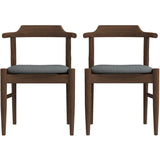 Daisy Gray Fabric Dining Chair (Set Of 2) by Ashcroft Furniture at Eve Furniture