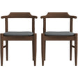 Daisy Gray Fabric Dining Chair (Set Of 2) by Ashcroft Imports at Eve Furniture