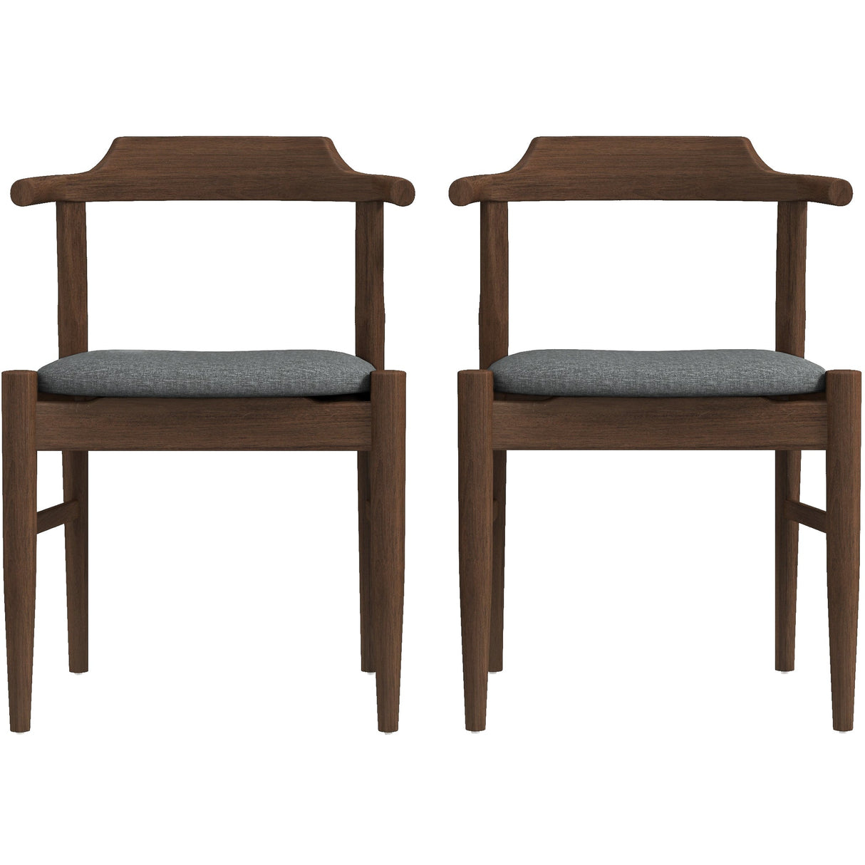 Daisy Gray Fabric Dining Chair (Set Of 2) by Ashcroft Imports at Eve Furniture