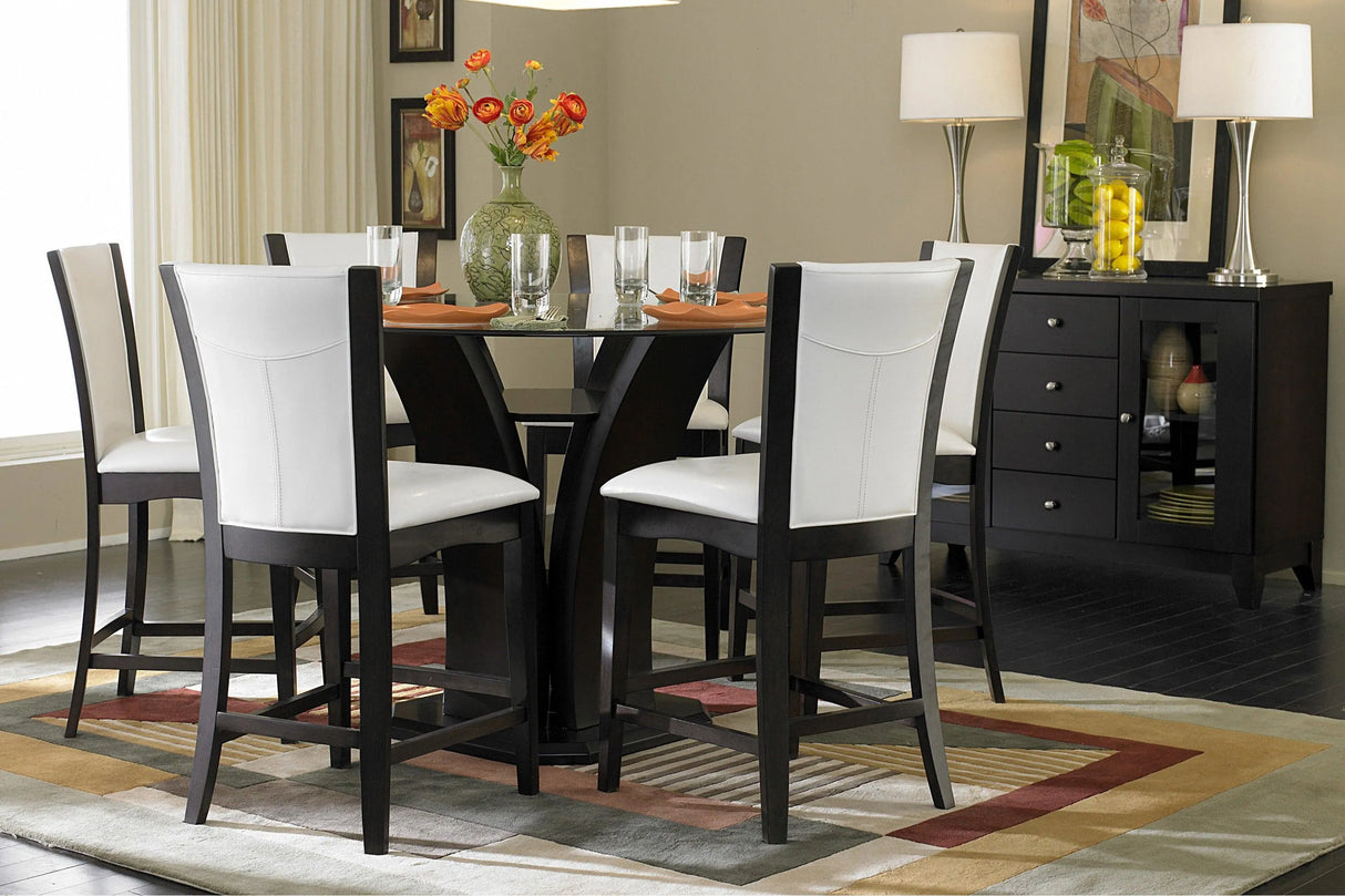 Daisy White Counter Height Chair, Set of 2 by Homelegance at Eve Furniture