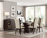 Daisy White/Dark Brown Side Chair, Set of 2 by Homelegance at Eve Furniture
