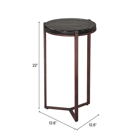 Daiza Bronze Side Table by Zuomod at Eve Furniture