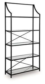 Dakerwell Antique Black 72" Bookcase by Ashley at Eve Furniture