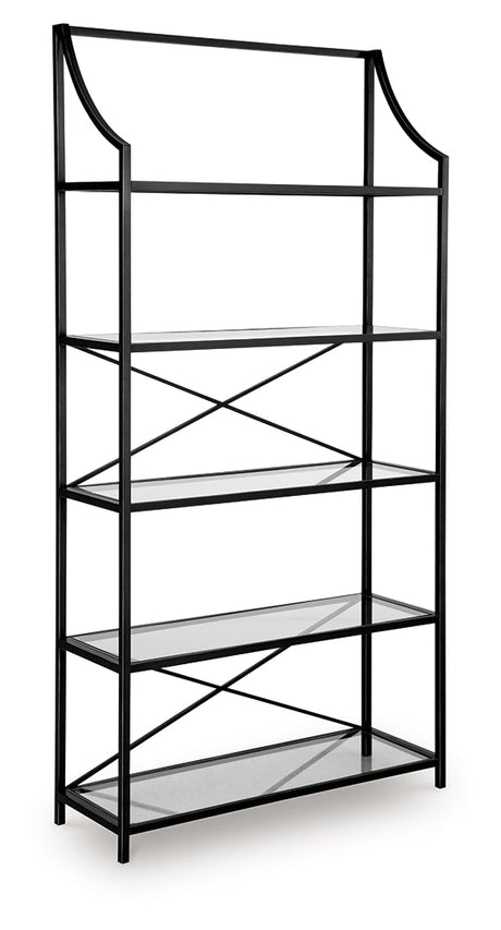 Dakerwell Antique Black 72" Bookcase by Ashley at Eve Furniture