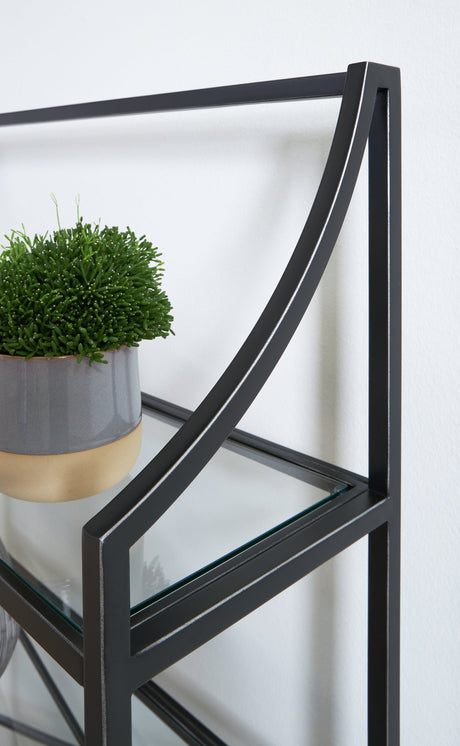 Dakerwell Antique Black 72" Bookcase by Ashley at Eve Furniture