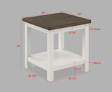 Dakota Chalk White 3-Piece Coffee Table Set by Crown Mark at Eve Furniture