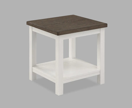 Dakota Chalk White 3-Piece Coffee Table Set by Crown Mark at Eve Furniture
