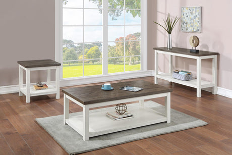 Dakota Chalk White End Table by Crown Mark at Eve Furniture
