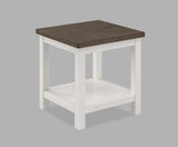 Dakota Chalk White End Table by Crown Mark at Eve Furniture