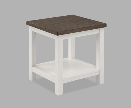 Dakota Chalk White End Table by Crown Mark at Eve Furniture