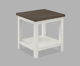 Dakota Chalk White End Table by Crown Mark at Eve Furniture