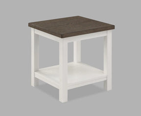 Dakota Chalk White End Table by Crown Mark at Eve Furniture