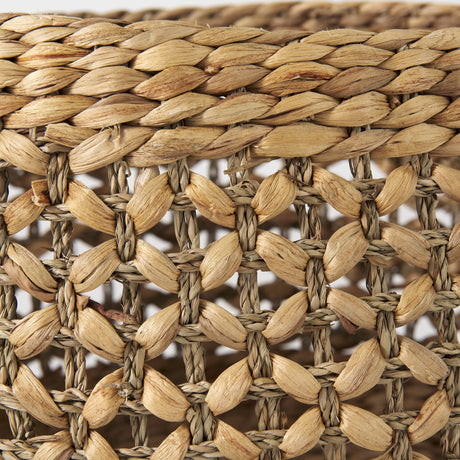 Dakota (Set of 3) Medium Brown Seagrass Round Basket by Mercana at Eve Furniture