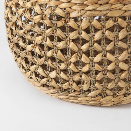 Dakota (Set of 3) Medium Brown Seagrass Round Basket by Mercana at Eve Furniture