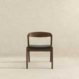 Dakota Solid Wood Black Leather Dining Chair (Set Of 2) by Ashcroft Furniture at Eve Furniture