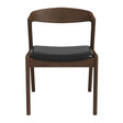 Dakota Solid Wood Black Leather Dining Chair (Set Of 2) by Ashcroft Furniture at Eve Furniture