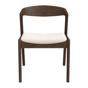 Dakota Solid Wood Cream Velvet Dining Chair (Set Of 2) by Ashcroft Furniture at Eve Furniture