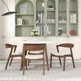 Dakota Solid Wood Cream Velvet Dining Chair (Set Of 2) by Ashcroft Furniture at Eve Furniture