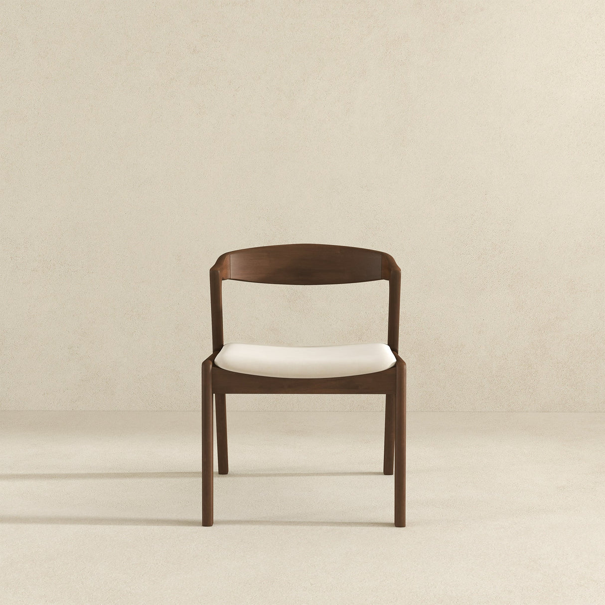 Dakota Solid Wood Cream Velvet Dining Chair (Set Of 2) by Ashcroft Furniture at Eve Furniture