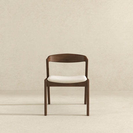 Dakota Solid Wood Cream Velvet Dining Chair (Set Of 2) by Ashcroft Furniture at Eve Furniture
