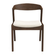 Dakota Solid Wood Cream Velvet Dining Chair (Set Of 2) by Ashcroft Imports at Eve Furniture