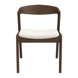 Dakota Solid Wood Cream Velvet Dining Chair (Set Of 2) by Ashcroft Imports at Eve Furniture